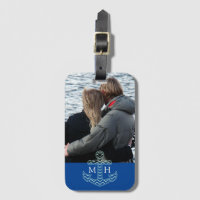 Parejas personalizados Foto Iniciales De Ancla Náu