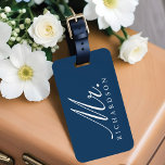 Etiqueta Para Maletas Paris Eiffel Tower Watercolor Floral Mr. Boda<br><div class="desc">Nuestro boda en Paris Whisper, el diseño de la bolsa de equipaje evoca una elegancia francesa románica y encantadora. Una bonita combinación de acuarelas florales con susurros de tonos azules y suaves lavanda que captan la elegancia parisina. El romántico emparejamiento tipográfico de series y elegantes detalles de escritura realza aún...</div>