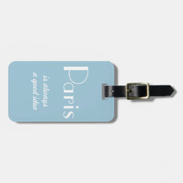 Etiqueta Para Maletas París es siempre una buena idea