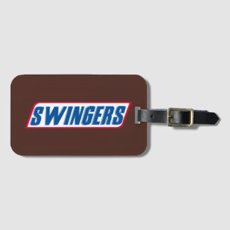 Etiqueta Para Maletas Parodia divertida de Swingers Snickers