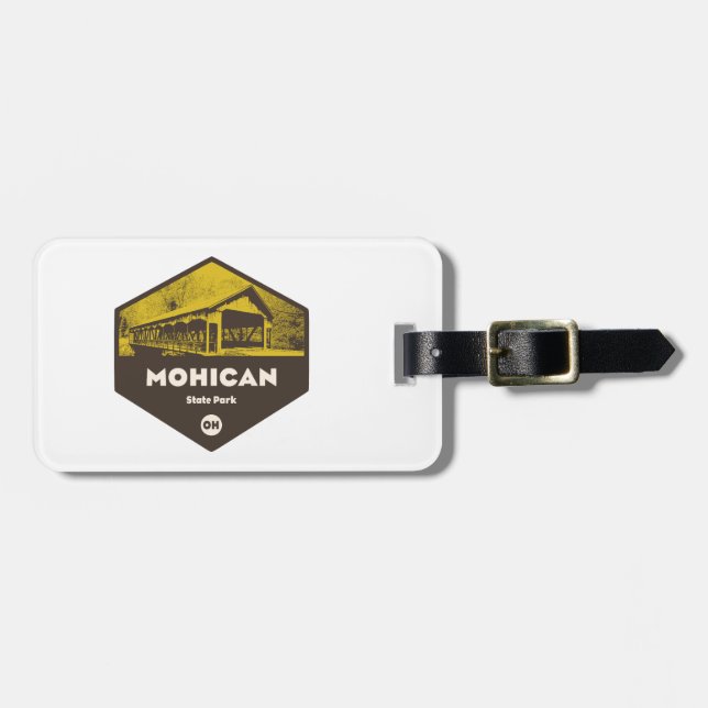 Etiqueta Para Maletas Parque Estatal Mohican Ohio (Frente Horizontal)