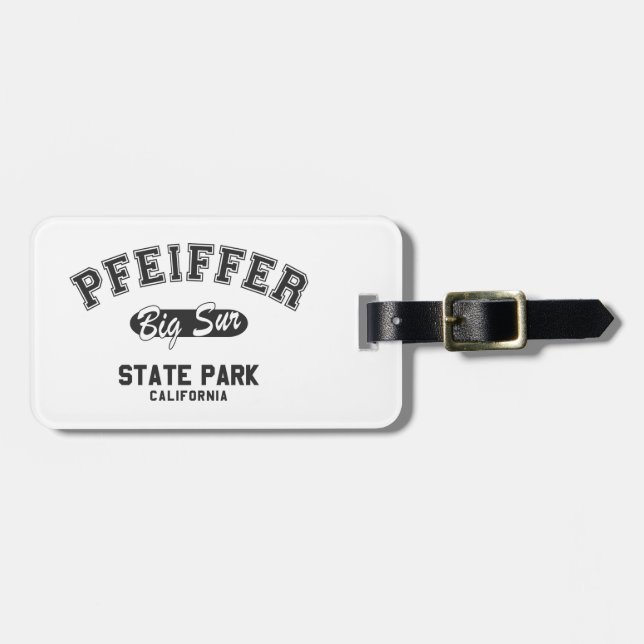 Etiqueta Para Maletas Parque Estatal Pfeiffer Big Sur, California (Frente Horizontal)