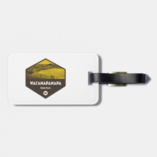 Etiqueta Para Maletas Parque estatal Wai'anapanapa Hawaii (Atrás Horizontal)