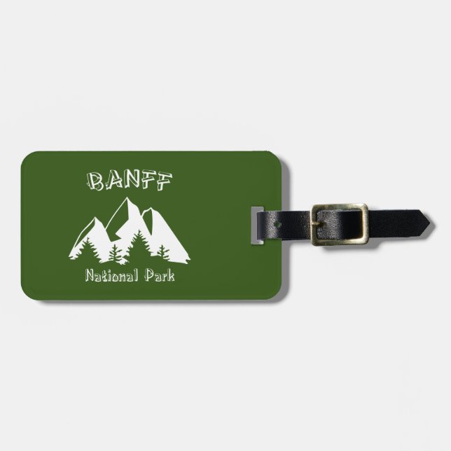 Etiqueta Para Maletas Parque nacional Banff (Frente Horizontal)