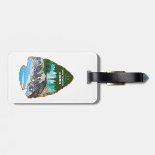 Etiqueta Para Maletas Parque Nacional Banff Alberta Punta de Flecha