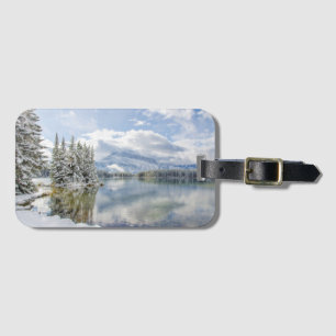 Etiqueta Para Maletas Parque nacional de Banff en invierno
