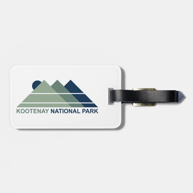 Etiqueta Para Maletas Parque nacional de Kootenay (Atrás Horizontal)