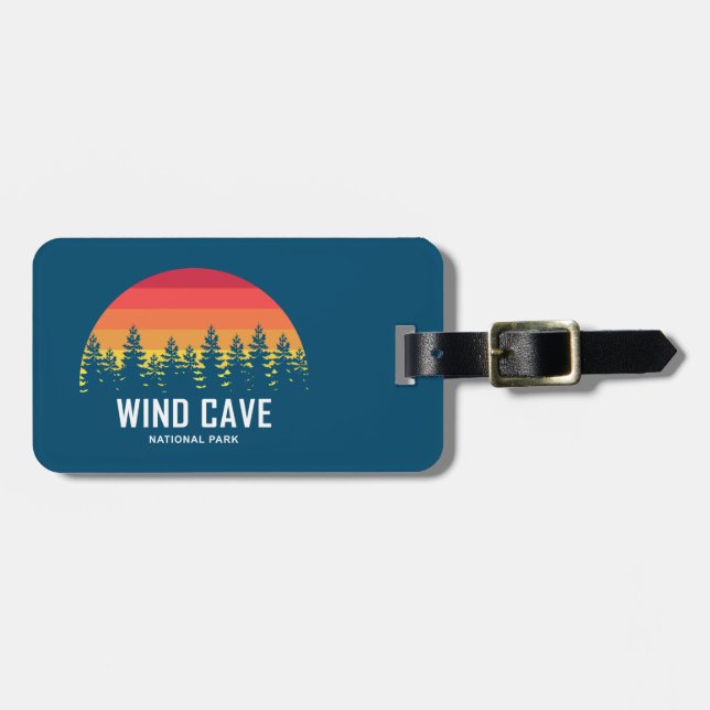 Etiqueta Para Maletas Parque nacional de la Cueva del Viento (Frente Horizontal)