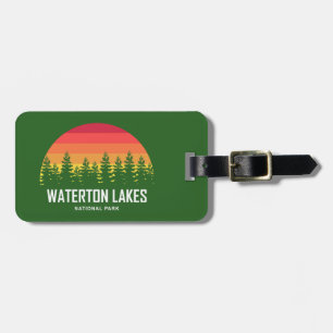 Etiqueta Para Maletas Parque nacional de los Lagos de Waterton