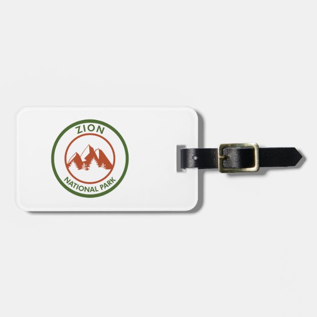 Etiqueta Para Maletas Parque Nacional de Zion (Frente Horizontal)