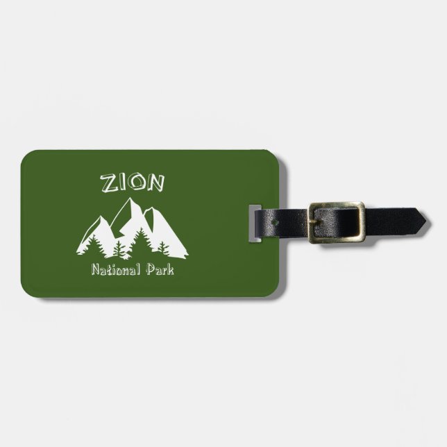 Etiqueta Para Maletas Parque nacional de Zion (Frente Horizontal)