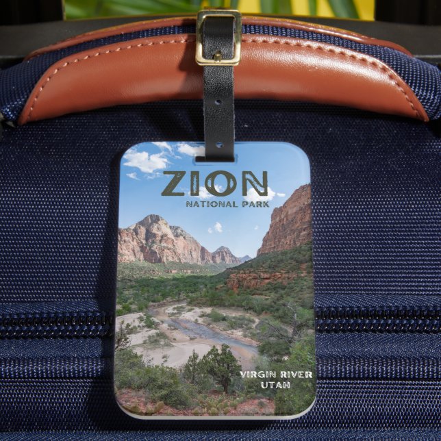 Etiqueta Para Maletas Parque nacional de Zion (Anverso In situ 2)