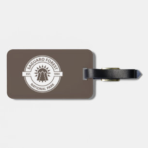 Etiqueta Para Maletas Parque nacional del Bosque de Saguaro Árboles sola