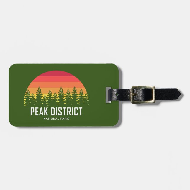 Etiqueta Para Maletas Parque nacional del distrito de Peak (Frente Horizontal)