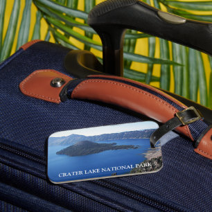Etiqueta Para Maletas Parque nacional del Lago Crater Escenario