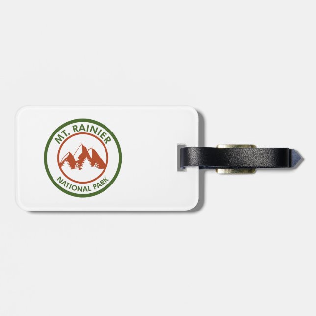Etiqueta Para Maletas Parque nacional del Monte Rainier (Atrás Horizontal)