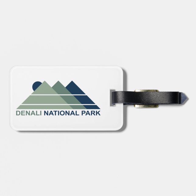 Etiqueta Para Maletas Parque nacional Denali (Atrás Horizontal)