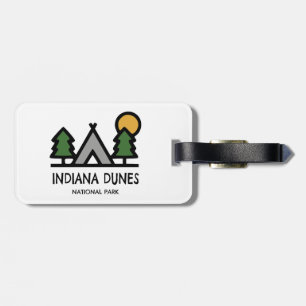 Etiqueta Para Maletas Parque nacional Dunas de Indiana