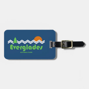 Etiqueta Para Maletas Parque nacional Everglades Retro