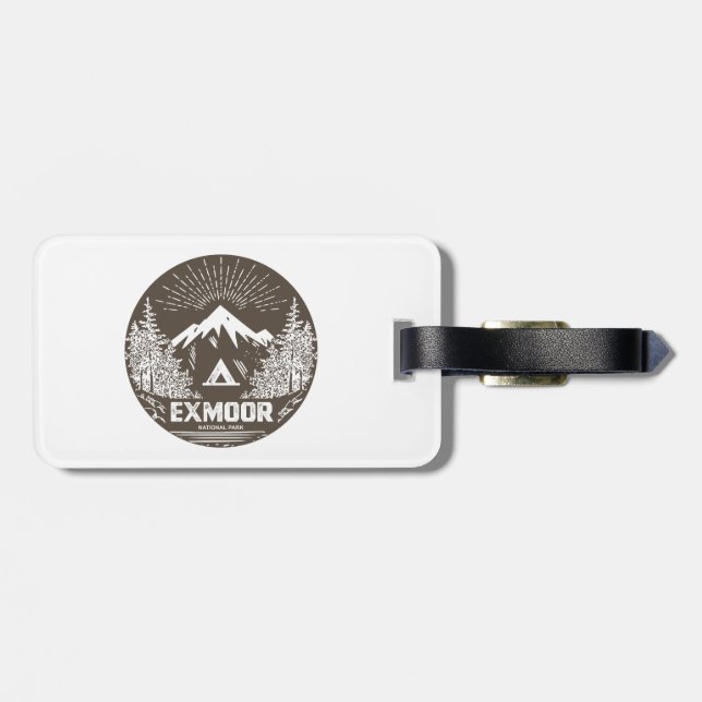 Etiqueta Para Maletas Parque nacional Exmoor (Atrás Horizontal)