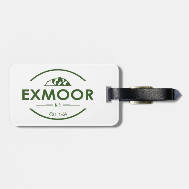 Etiqueta Para Maletas Parque nacional Exmoor (Atrás Horizontal)