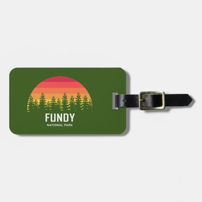 Etiqueta Para Maletas Parque nacional Fundy (Frente Horizontal)