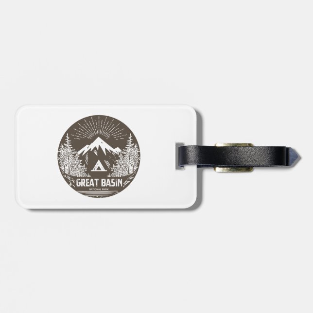 Etiqueta Para Maletas Parque nacional Gran Cuenca (Atrás Horizontal)