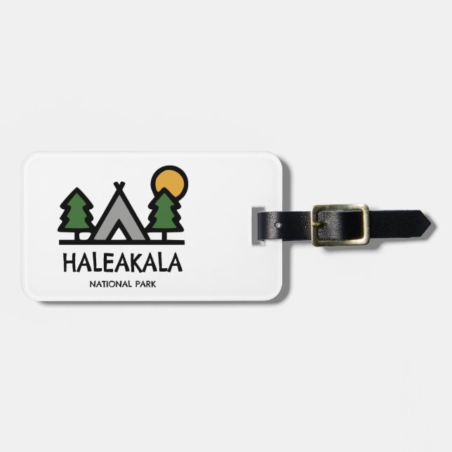 Etiqueta Para Maletas Parque nacional Haleakala (Frente Horizontal)