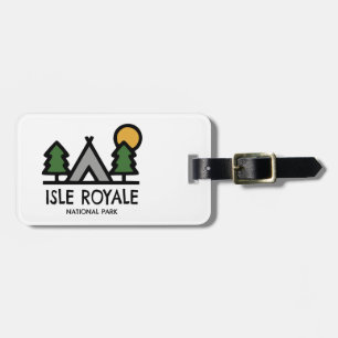 Etiqueta Para Maletas Parque nacional Isle Royale