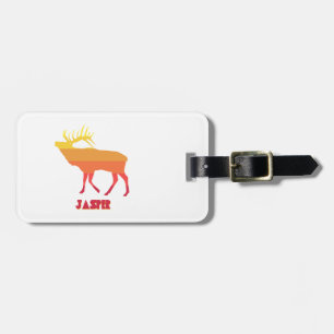 Etiqueta Para Maletas Parque nacional Jasper Elk
