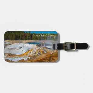 Etiqueta Para Maletas Parque nacional Punch Bowl Spring Yellowstone
