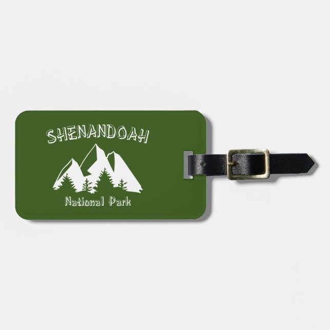 Etiqueta Para Maletas Parque nacional Shenandoah (Frente Horizontal)