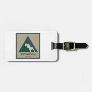 Etiqueta Para Maletas Parque Nacional Snowdonia Rústico