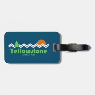 Etiqueta Para Maletas Parque nacional Yellowstone Retro