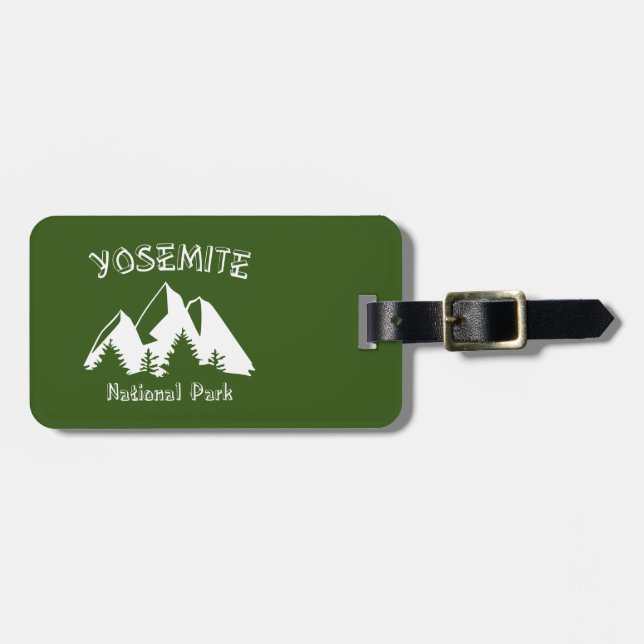 Etiqueta Para Maletas Parque nacional Yosemite (Frente Horizontal)
