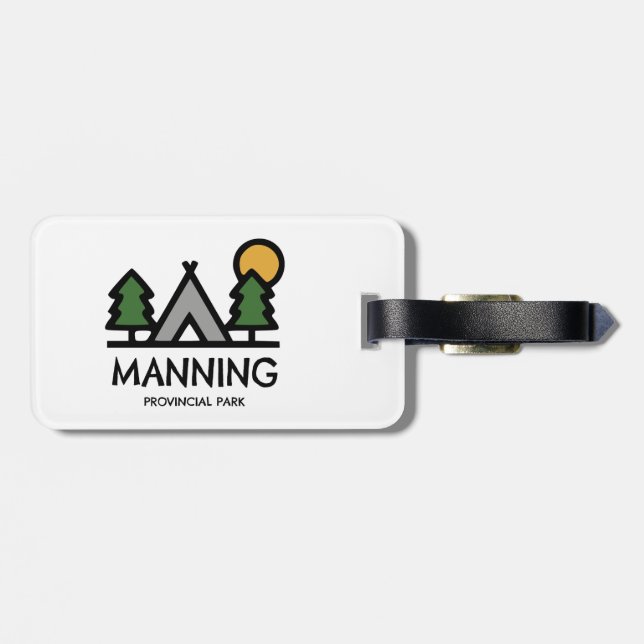 Etiqueta Para Maletas Parque provincial de Manning (Atrás Horizontal)
