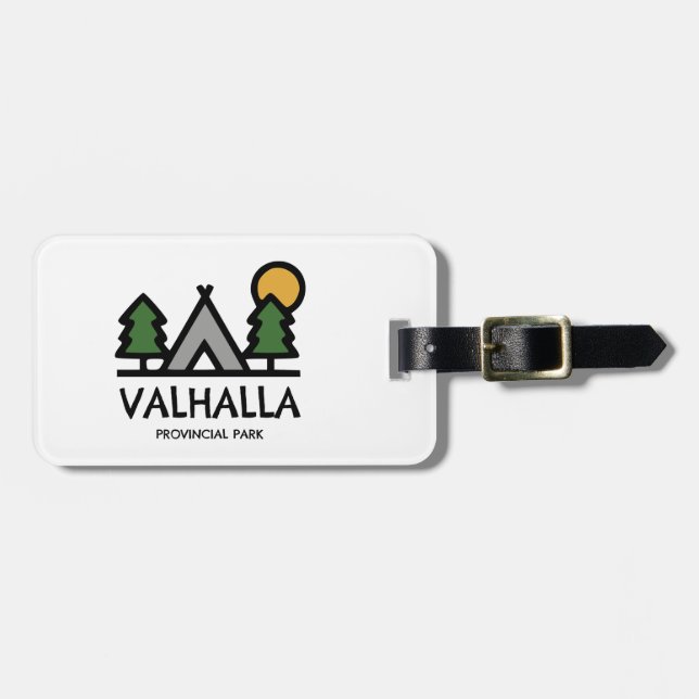 Etiqueta Para Maletas Parque provincial de Valhalla (Frente Horizontal)