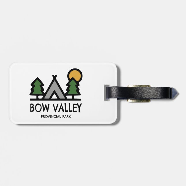 Etiqueta Para Maletas Parque provincial del Valle de Bow (Atrás Horizontal)