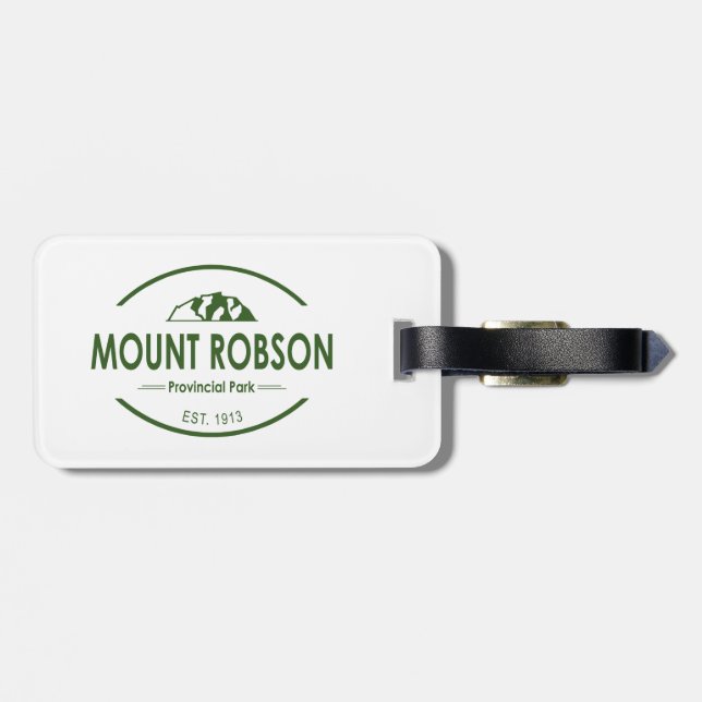 Etiqueta Para Maletas Parque Provincial Mount Robson (Atrás Horizontal)