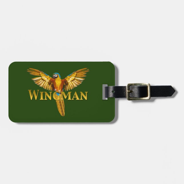 Etiqueta Para Maletas Parrot Wingman (Frente Horizontal)
