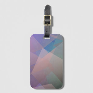 Etiqueta Para Maletas Partículas voladoras abstractas   Formas geométric
