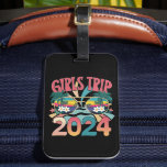 Etiqueta Para Maletas Paseo de Chicas Groovy 2024 Playa de Verano de Fin<br><div class="desc">Viaje de Chicas Groovy 2024 Fin de Semana Vacaciones en Playa de Verano</div>