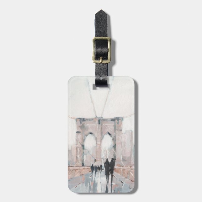 Etiqueta Para Maletas Paseo matutino temprano - Nueva York (Frente Vertical)