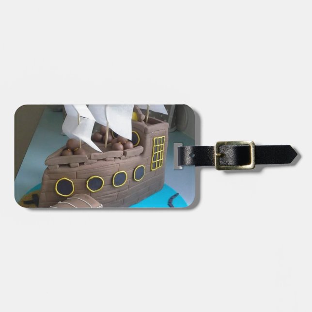 Etiqueta Para Maletas Pastel de barco 1 (Frente Horizontal)