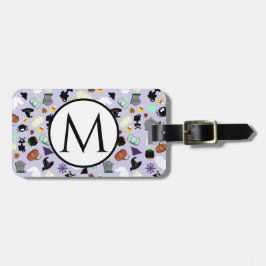 Etiqueta Para Maletas Pastel Halloween Monogramado