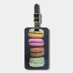 Etiqueta Para Maletas Pasteles de Macaron para regalo dulce