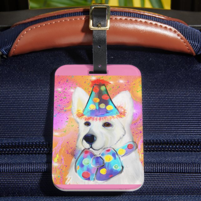 Etiqueta Para Maletas Pastor alemán (Anverso In situ 2)