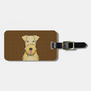 Etiqueta Para Maletas Patas del dibujo animado de Lakeland Terrier