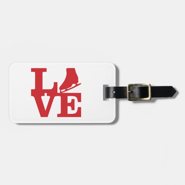 Etiqueta Para Maletas Patín del amor (Frente Horizontal)