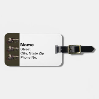 Etiqueta Para Maletas Patines metalizado con llave